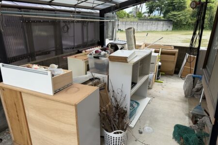 【お客様事例：北九州市】食器棚やソファー、テレビなどの不用品回収
