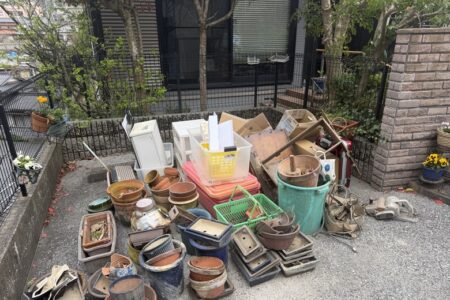 【お客様事例：北九州市】植木鉢や衣裳ケースなどの処分
